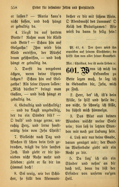Gesangbuch in Mennoniten-Gemeinden in Kirche und Haus (4th ed.) page 558