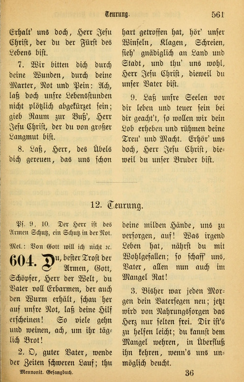 Gesangbuch in Mennoniten-Gemeinden in Kirche und Haus (4th ed.) page 561