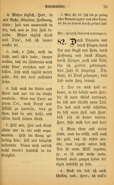 Gesangbuch in Mennoniten-Gemeinden in Kirche und Haus (4th ed.) page 79