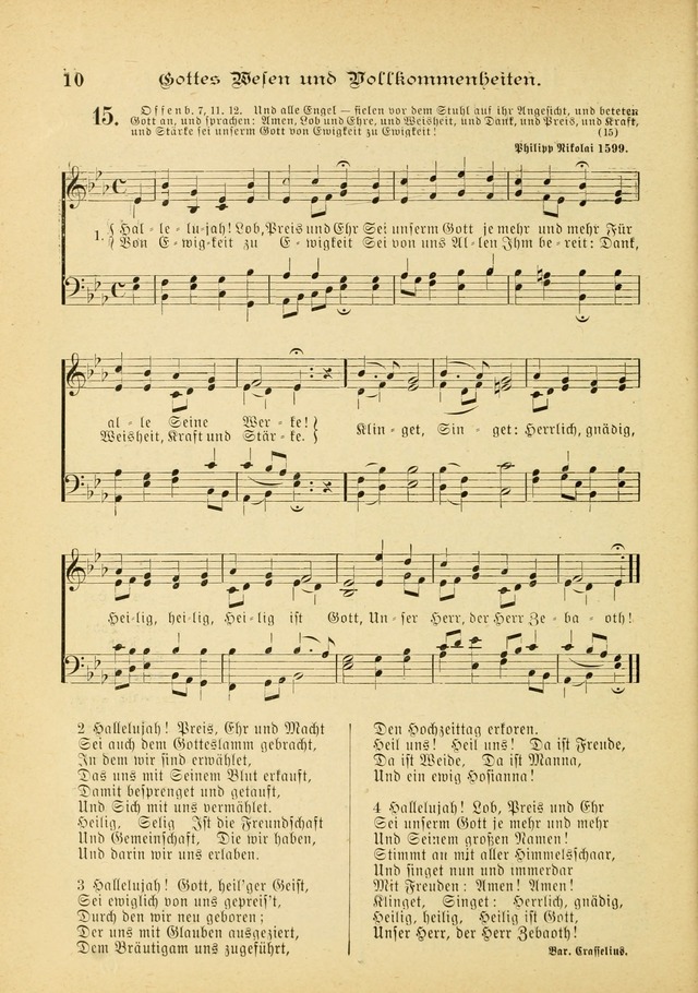 Gesangbuch mit Noten: herausgegeben von der Allgemeinen Conferenz der Mennoniten von Nord-Amerika (3rd. Aufl.) page 10