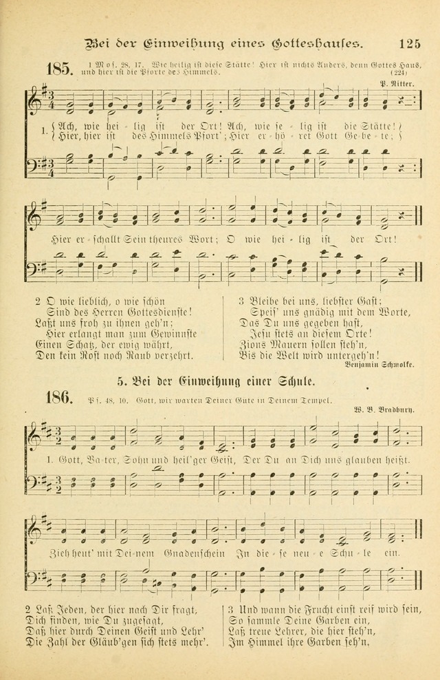 Gesangbuch mit Noten: herausgegeben von der Allgemeinen Conferenz der Mennoniten von Nord-Amerika (3rd. Aufl.) page 125
