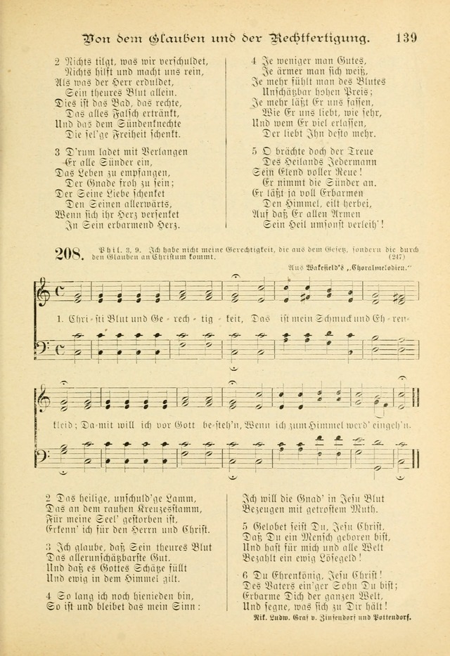 Gesangbuch mit Noten: herausgegeben von der Allgemeinen Conferenz der Mennoniten von Nord-Amerika (3rd. Aufl.) page 139