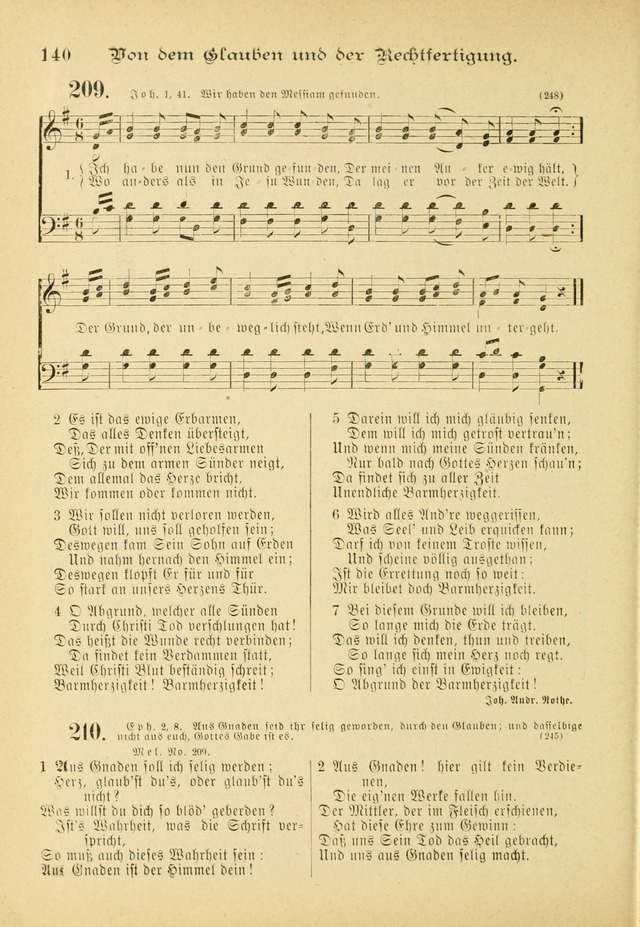 Gesangbuch mit Noten: herausgegeben von der Allgemeinen Conferenz der Mennoniten von Nord-Amerika (3rd. Aufl.) page 140