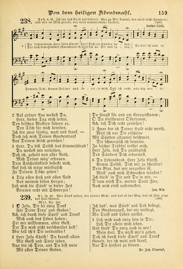 Gesangbuch mit Noten: herausgegeben von der Allgemeinen Conferenz der Mennoniten von Nord-Amerika (3rd. Aufl.) page 159
