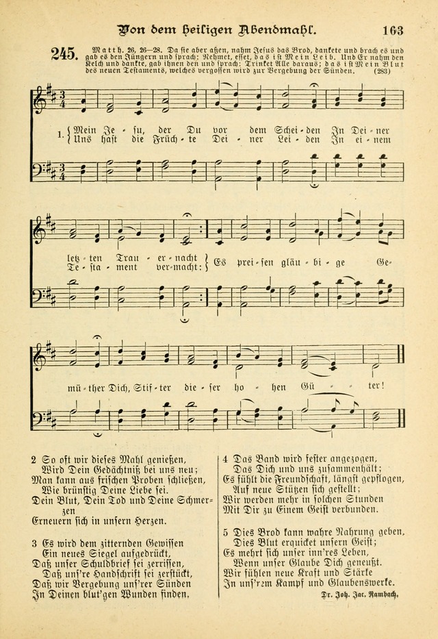 Gesangbuch mit Noten: herausgegeben von der Allgemeinen Conferenz der Mennoniten von Nord-Amerika (3rd. Aufl.) page 163