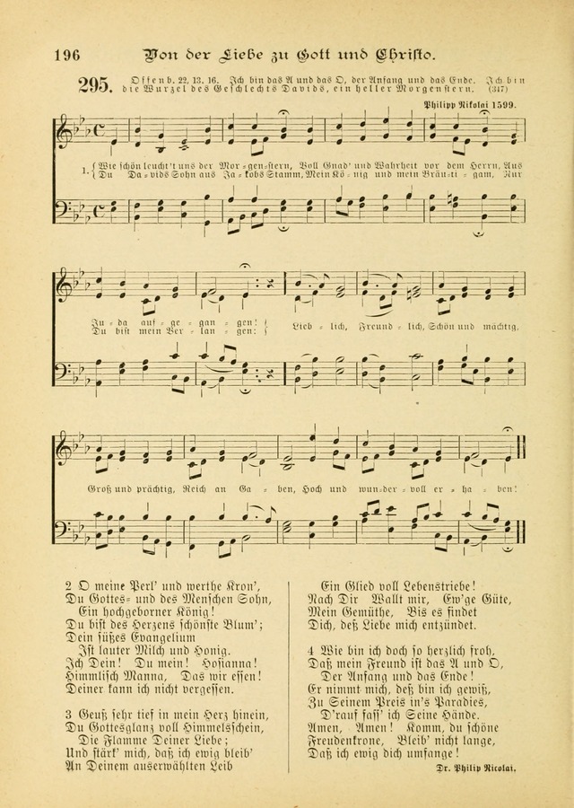 Gesangbuch mit Noten: herausgegeben von der Allgemeinen Conferenz der Mennoniten von Nord-Amerika (3rd. Aufl.) page 196