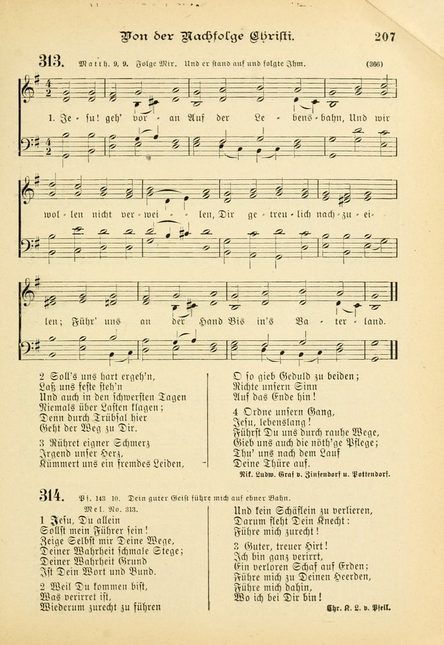 Gesangbuch mit Noten: herausgegeben von der Allgemeinen Conferenz der Mennoniten von Nord-Amerika (3rd. Aufl.) page 207