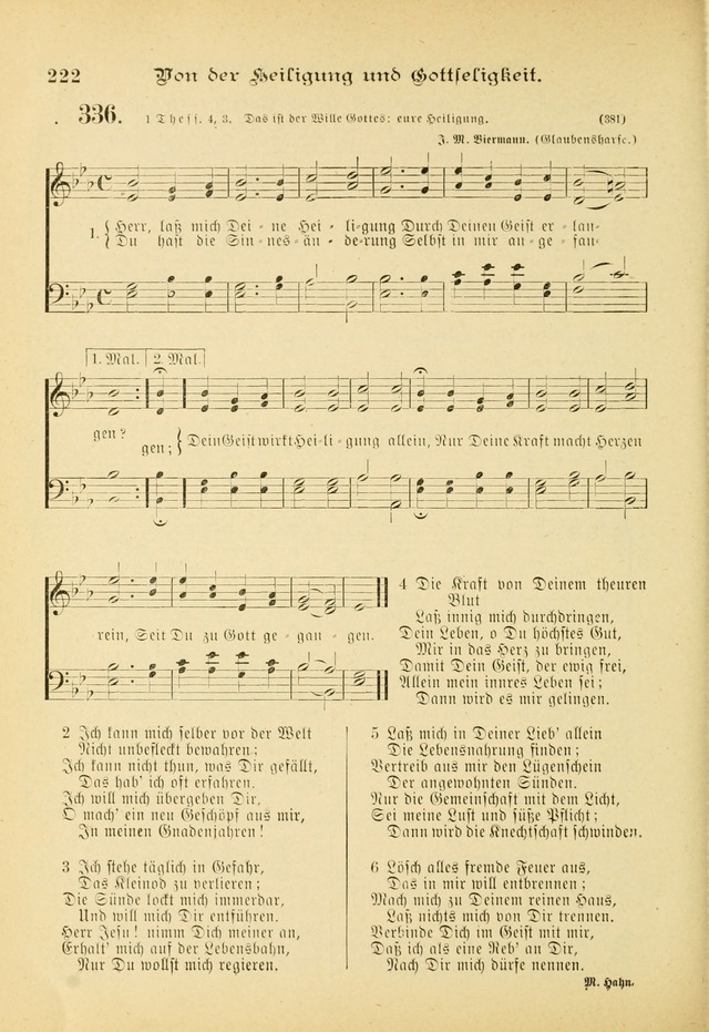 Gesangbuch mit Noten: herausgegeben von der Allgemeinen Conferenz der Mennoniten von Nord-Amerika (3rd. Aufl.) page 222