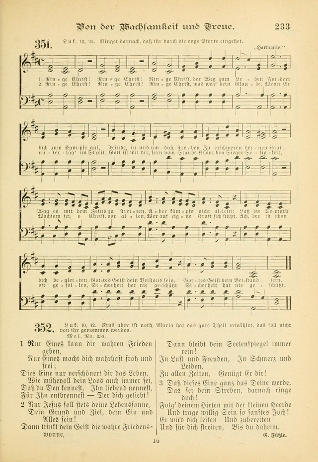 Gesangbuch mit Noten: herausgegeben von der Allgemeinen Conferenz der Mennoniten von Nord-Amerika (3rd. Aufl.) page 233