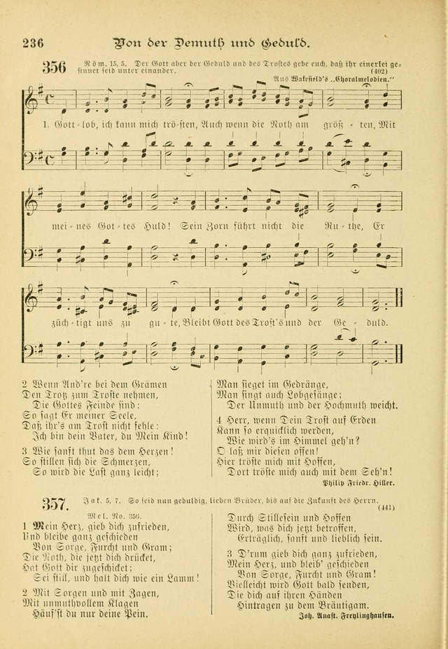 Gesangbuch mit Noten: herausgegeben von der Allgemeinen Conferenz der Mennoniten von Nord-Amerika (3rd. Aufl.) page 236