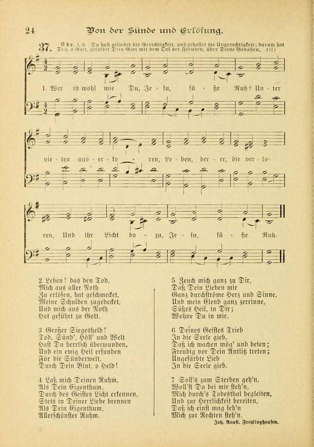 Gesangbuch mit Noten: herausgegeben von der Allgemeinen Conferenz der Mennoniten von Nord-Amerika (3rd. Aufl.) page 24