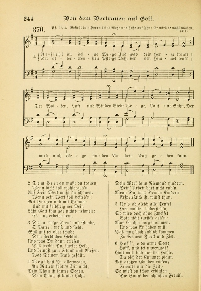 Gesangbuch mit Noten: herausgegeben von der Allgemeinen Conferenz der Mennoniten von Nord-Amerika (3rd. Aufl.) page 244