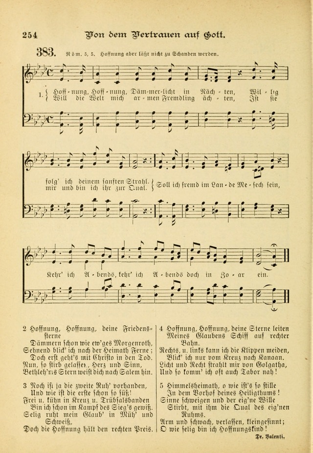 Gesangbuch mit Noten: herausgegeben von der Allgemeinen Conferenz der Mennoniten von Nord-Amerika (3rd. Aufl.) page 254