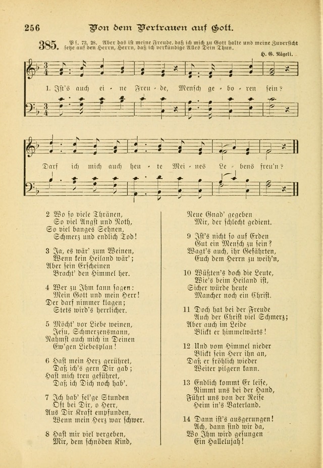 Gesangbuch mit Noten: herausgegeben von der Allgemeinen Conferenz der Mennoniten von Nord-Amerika (3rd. Aufl.) page 256