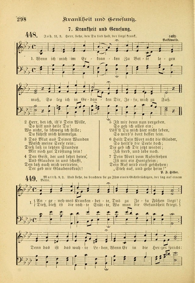 Gesangbuch mit Noten: herausgegeben von der Allgemeinen Conferenz der Mennoniten von Nord-Amerika (3rd. Aufl.) page 298