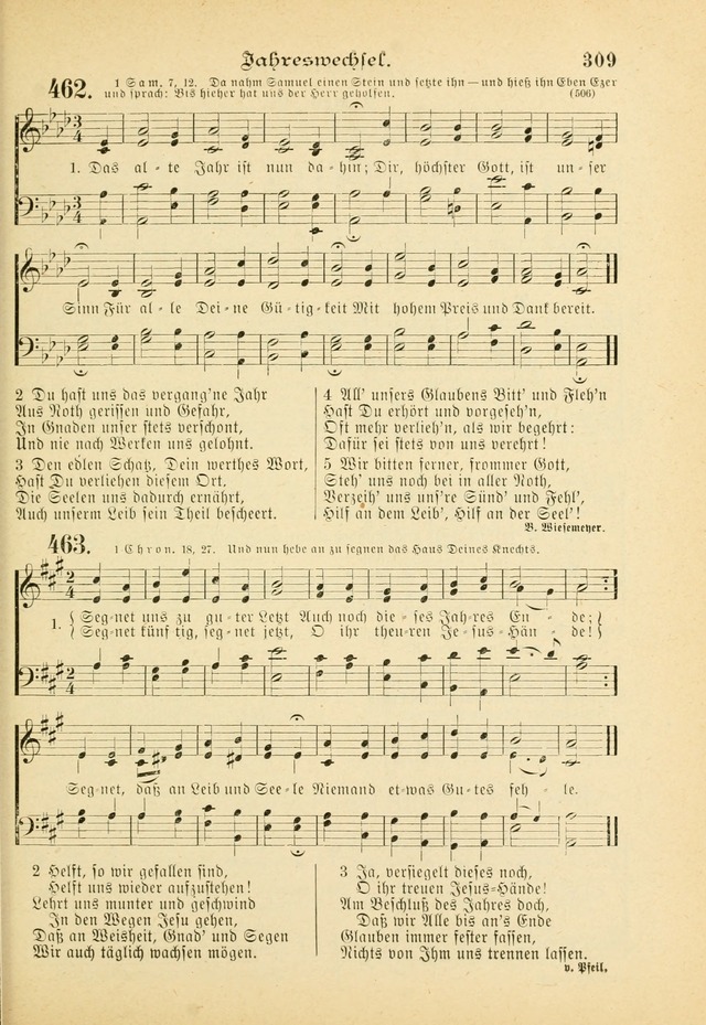 Gesangbuch mit Noten: herausgegeben von der Allgemeinen Conferenz der Mennoniten von Nord-Amerika (3rd. Aufl.) page 309