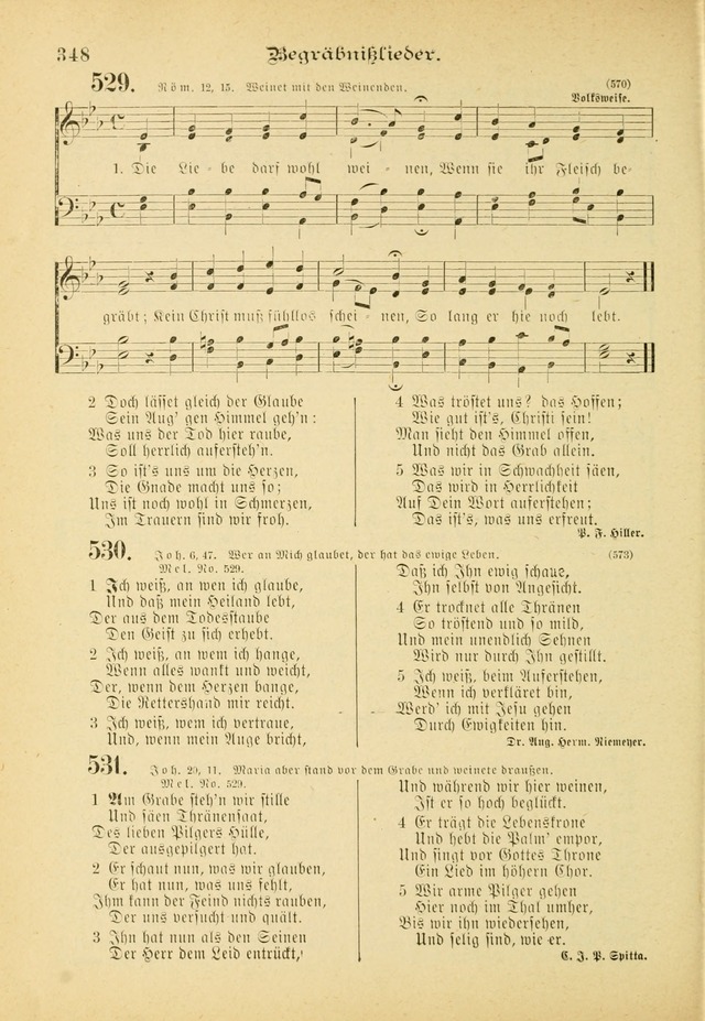 Gesangbuch mit Noten: herausgegeben von der Allgemeinen Conferenz der Mennoniten von Nord-Amerika (3rd. Aufl.) page 348