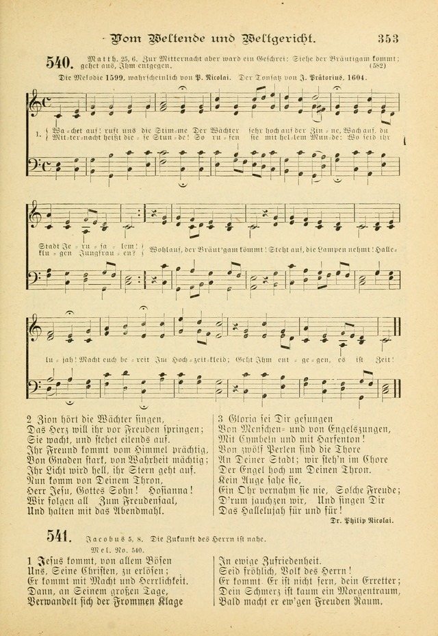 Gesangbuch mit Noten: herausgegeben von der Allgemeinen Conferenz der Mennoniten von Nord-Amerika (3rd. Aufl.) page 353