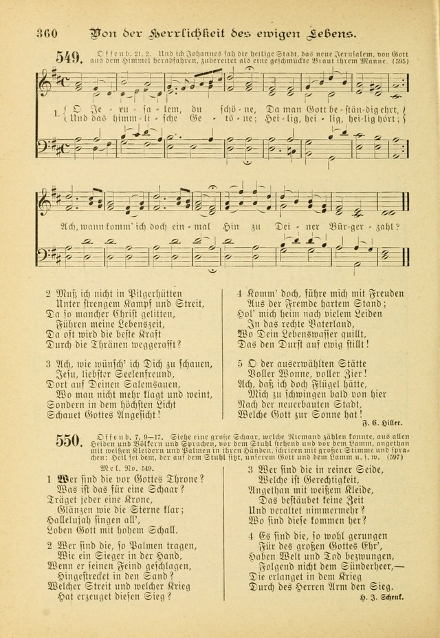 Gesangbuch mit Noten: herausgegeben von der Allgemeinen Conferenz der Mennoniten von Nord-Amerika (3rd. Aufl.) page 360