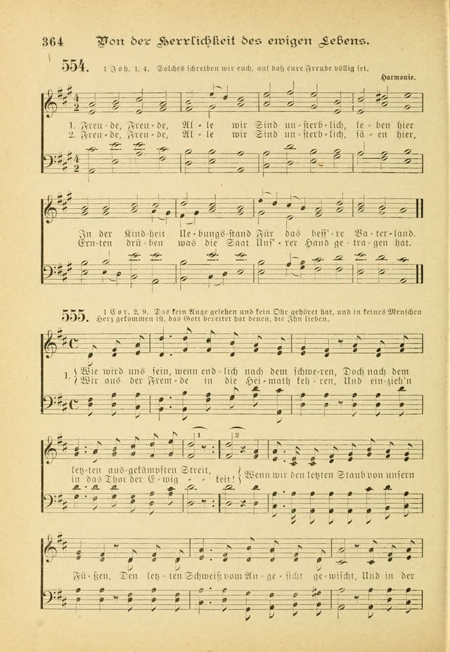 Gesangbuch mit Noten: herausgegeben von der Allgemeinen Conferenz der Mennoniten von Nord-Amerika (3rd. Aufl.) page 364