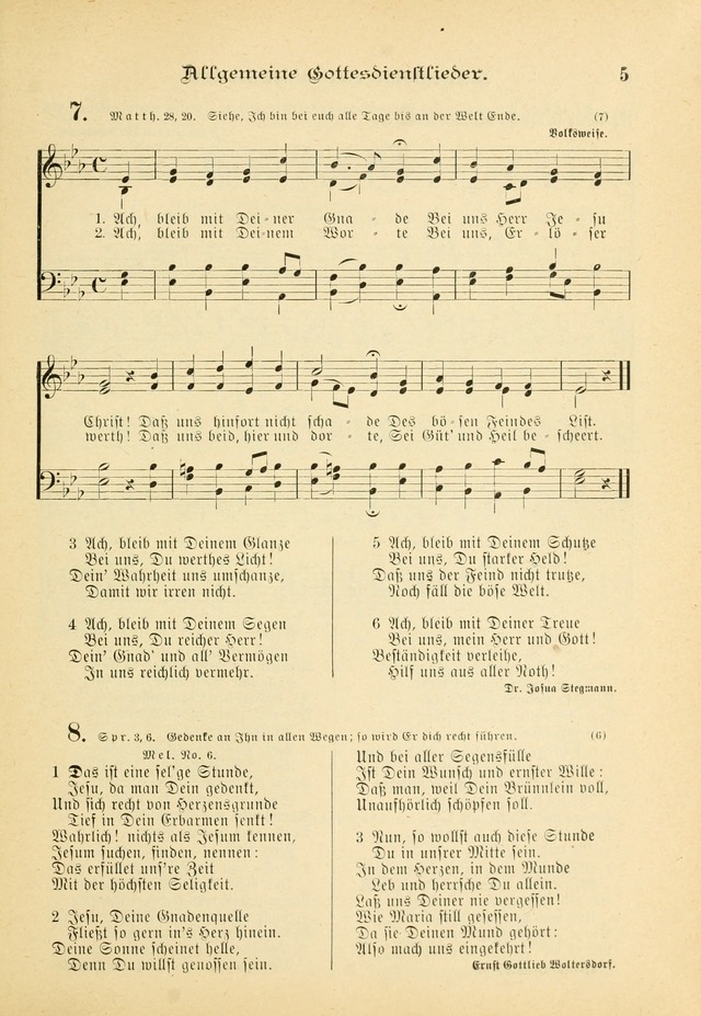 Gesangbuch mit Noten: herausgegeben von der Allgemeinen Conferenz der Mennoniten von Nord-Amerika (3rd. Aufl.) page 5