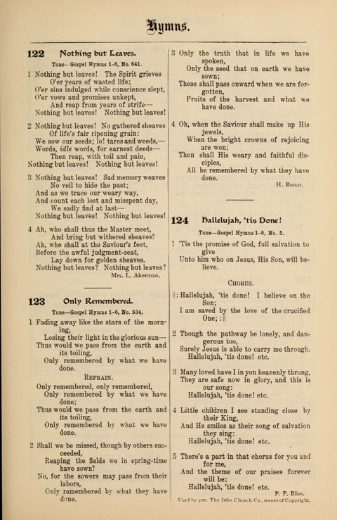 Gospel Melodies New and Old: For use in the Universalist Church page 111