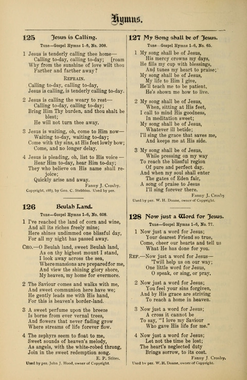Gospel Melodies New and Old: For use in the Universalist Church page 112