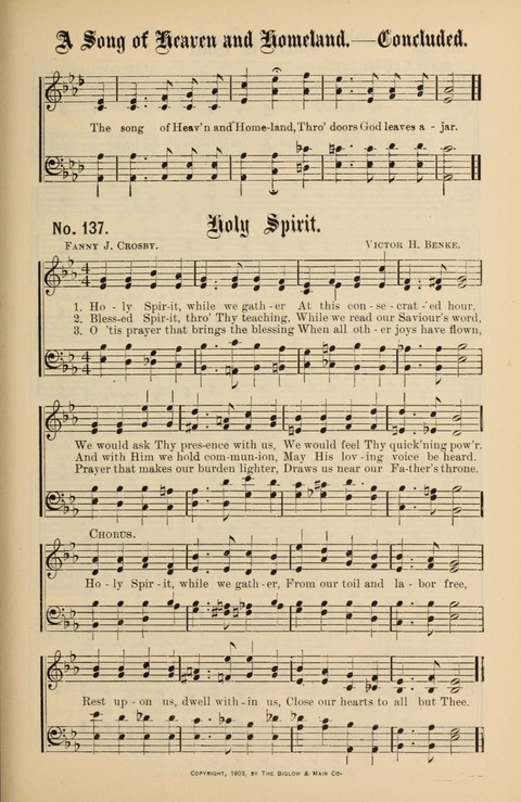 Gospel Melodies New and Old: For use in the Universalist Church page 121
