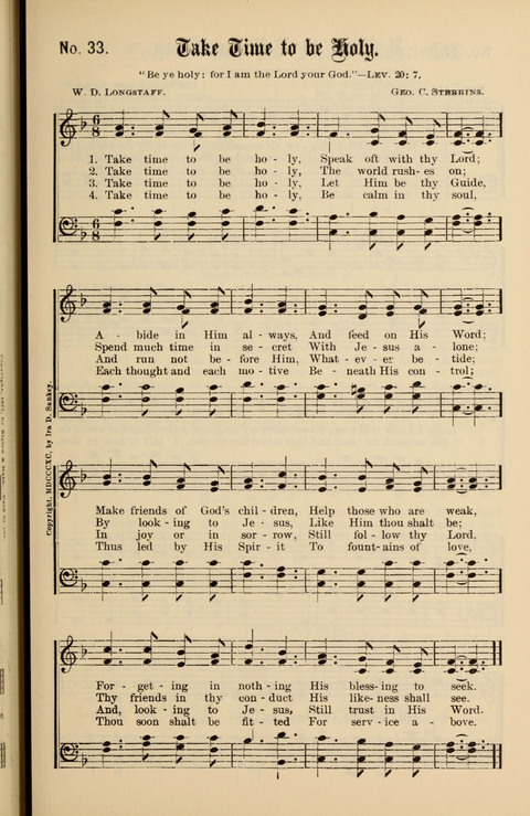 Gospel Melodies New and Old: For use in the Universalist Church page 33