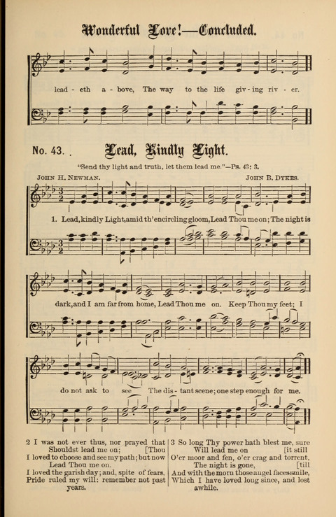 Gospel Melodies New and Old: For use in the Universalist Church page 43