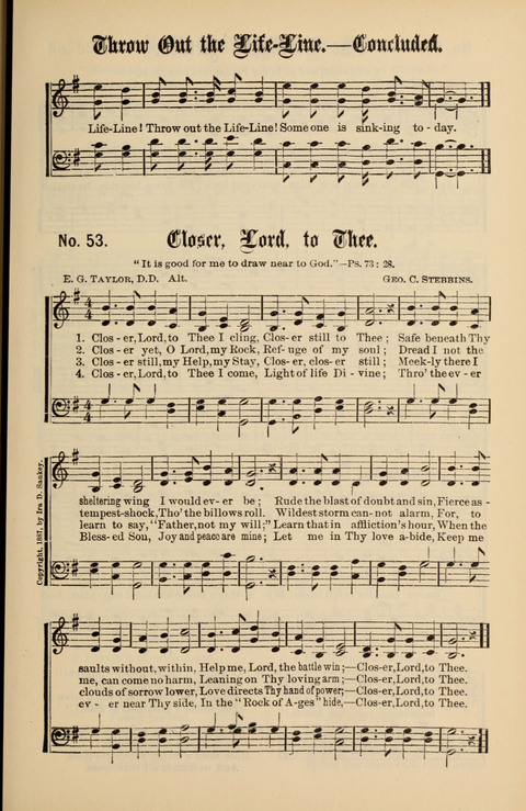 Gospel Melodies New and Old: For use in the Universalist Church page 53