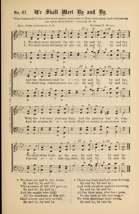 Gospel Melodies New and Old: For use in the Universalist Church page 87