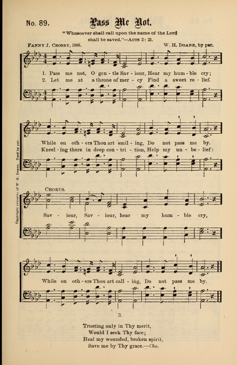 Gospel Melodies New and Old: For use in the Universalist Church page 89
