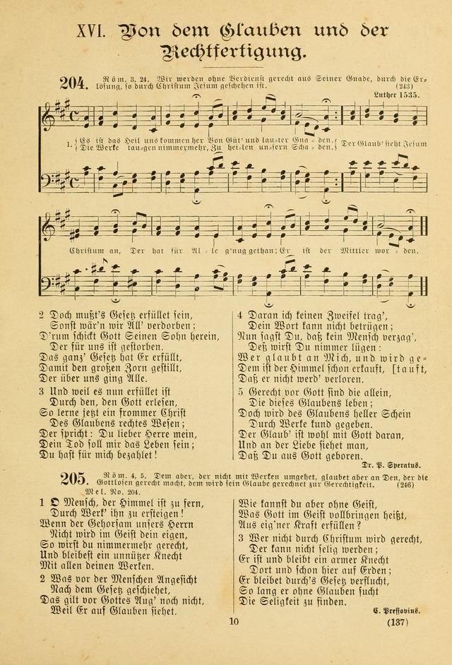 Gesangbuch mit Noten: herausgegeben von der Allgemeinen Conferenz der Mennoniten von Nord-Amerika page 137