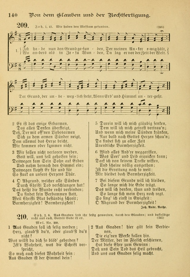 Gesangbuch mit Noten: herausgegeben von der Allgemeinen Conferenz der Mennoniten von Nord-Amerika page 140