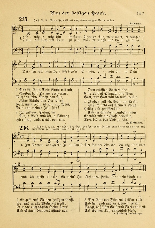 Gesangbuch mit Noten: herausgegeben von der Allgemeinen Conferenz der Mennoniten von Nord-Amerika page 157