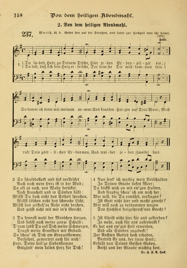 Gesangbuch mit Noten: herausgegeben von der Allgemeinen Conferenz der Mennoniten von Nord-Amerika page 158