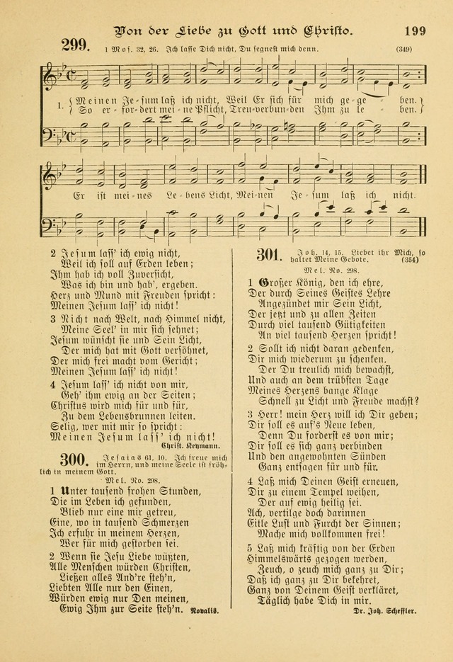 Gesangbuch mit Noten: herausgegeben von der Allgemeinen Conferenz der Mennoniten von Nord-Amerika page 199