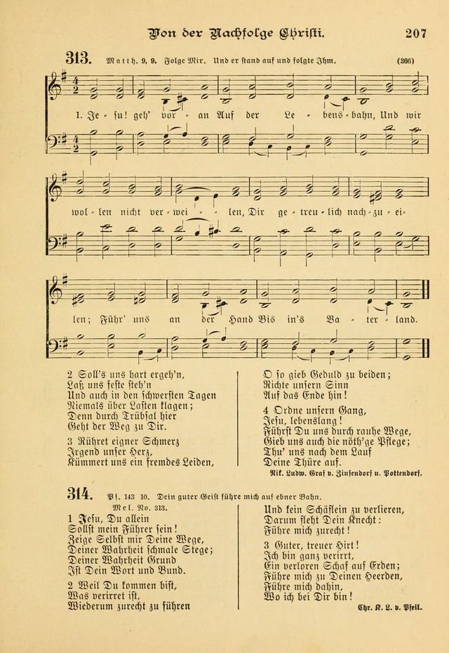 Gesangbuch mit Noten: herausgegeben von der Allgemeinen Conferenz der Mennoniten von Nord-Amerika page 207