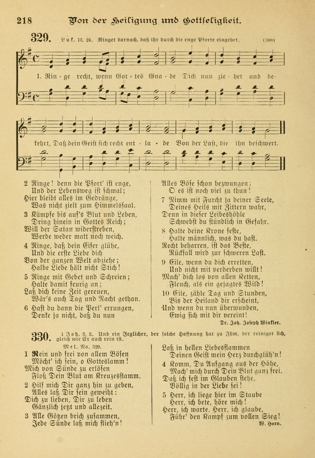 Gesangbuch mit Noten: herausgegeben von der Allgemeinen Conferenz der Mennoniten von Nord-Amerika page 218