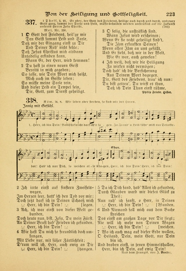 Gesangbuch mit Noten: herausgegeben von der Allgemeinen Conferenz der Mennoniten von Nord-Amerika page 223