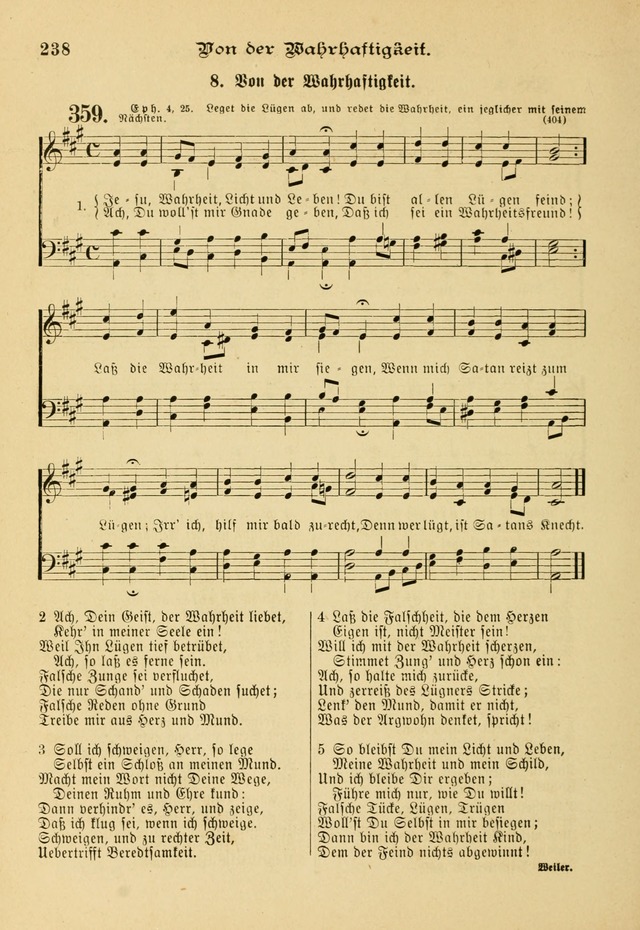 Gesangbuch mit Noten: herausgegeben von der Allgemeinen Conferenz der Mennoniten von Nord-Amerika page 238