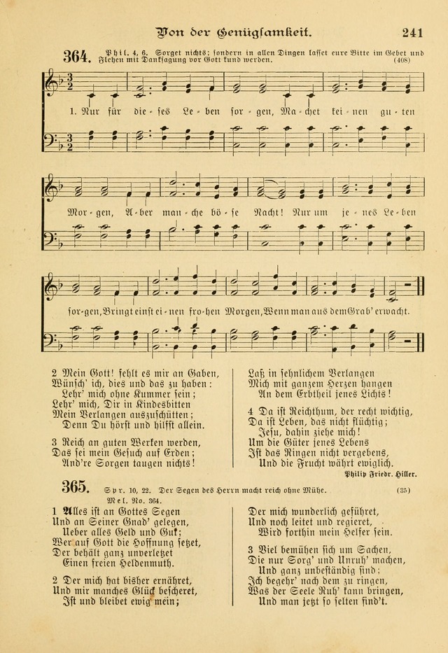 Gesangbuch mit Noten: herausgegeben von der Allgemeinen Conferenz der Mennoniten von Nord-Amerika page 241