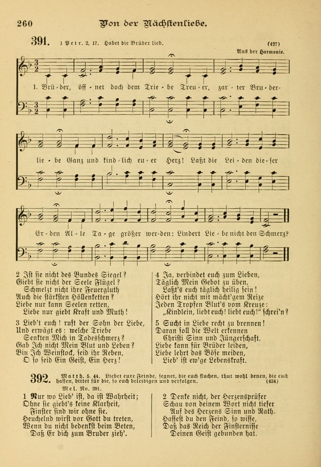 Gesangbuch mit Noten: herausgegeben von der Allgemeinen Conferenz der Mennoniten von Nord-Amerika page 260