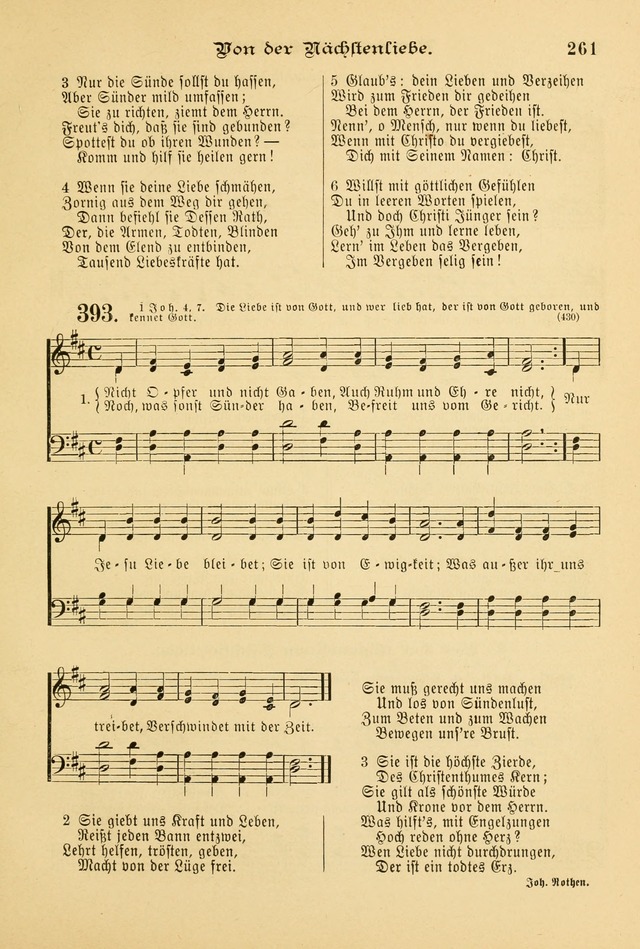 Gesangbuch mit Noten: herausgegeben von der Allgemeinen Conferenz der Mennoniten von Nord-Amerika page 261
