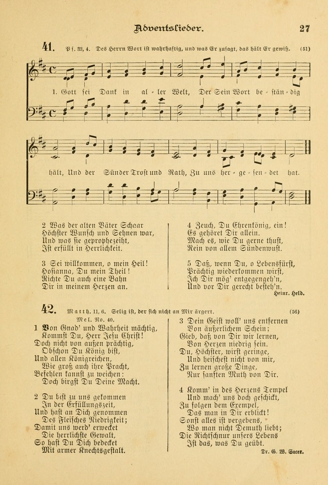 Gesangbuch mit Noten: herausgegeben von der Allgemeinen Conferenz der Mennoniten von Nord-Amerika page 27