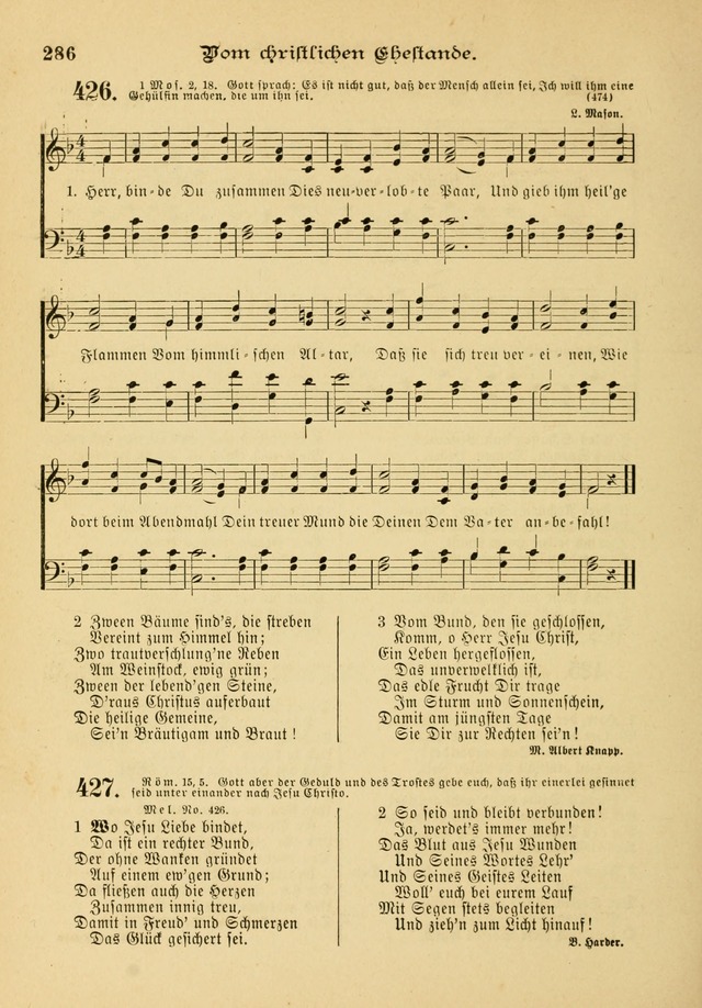 Gesangbuch mit Noten: herausgegeben von der Allgemeinen Conferenz der Mennoniten von Nord-Amerika page 286