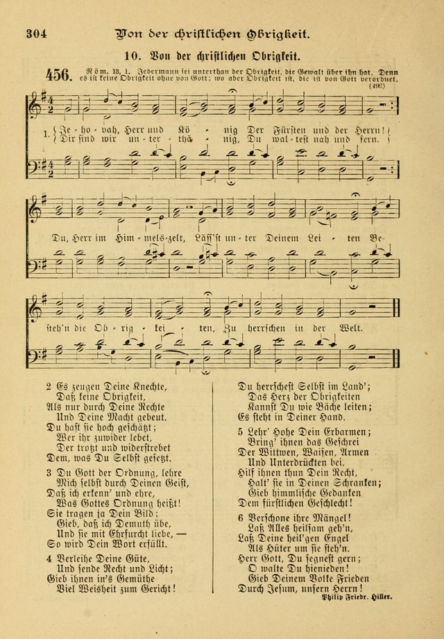 Gesangbuch mit Noten: herausgegeben von der Allgemeinen Conferenz der Mennoniten von Nord-Amerika page 304
