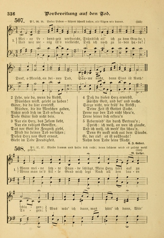 Gesangbuch mit Noten: herausgegeben von der Allgemeinen Conferenz der Mennoniten von Nord-Amerika page 336