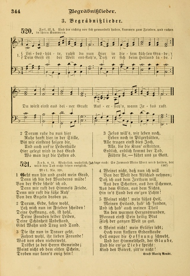 Gesangbuch mit Noten: herausgegeben von der Allgemeinen Conferenz der Mennoniten von Nord-Amerika page 344